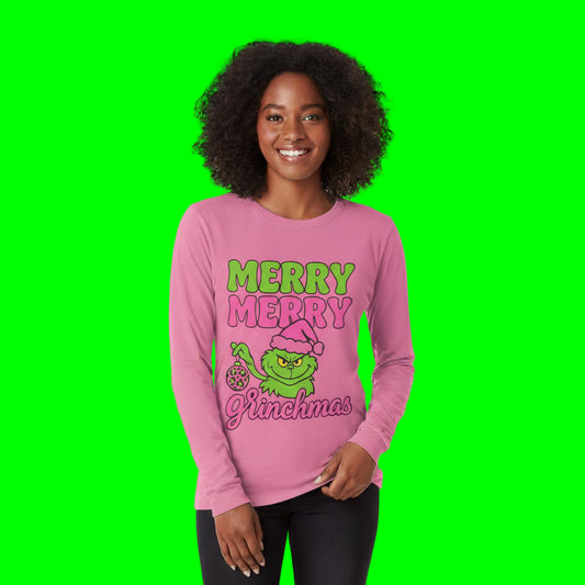 Grinch 'Merry Merry Grinchmas' Long Sleeve Tee