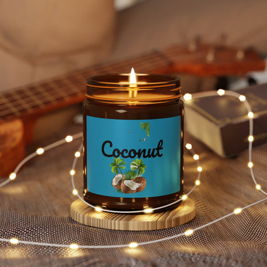 Coconut Scented Candle (Multi-Size, Amber Jar) (7125346189415)