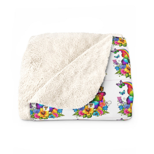 Rainbow Butterfly Blanket (7137714339943)