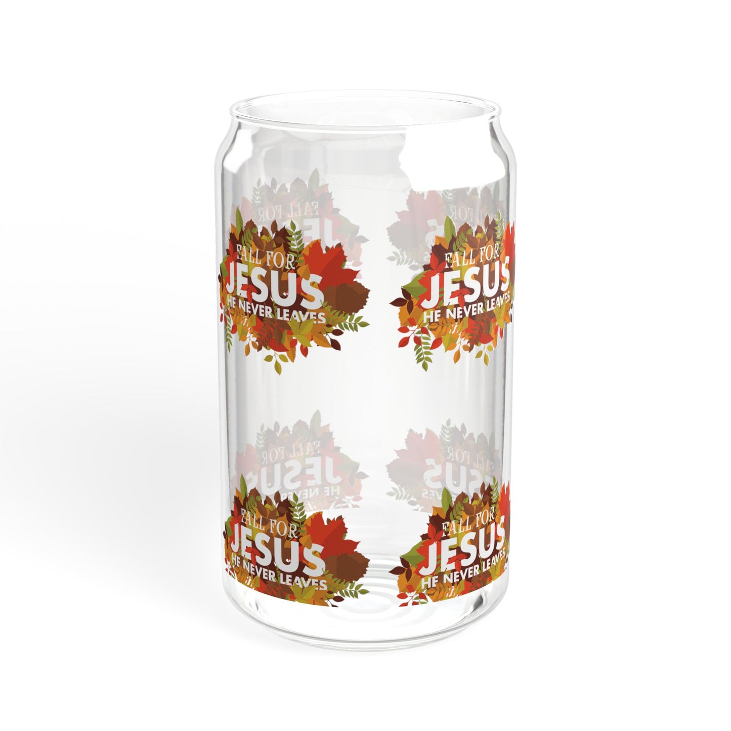 Fall For Jesus Sipper Glass, 16oz (7139603644519)