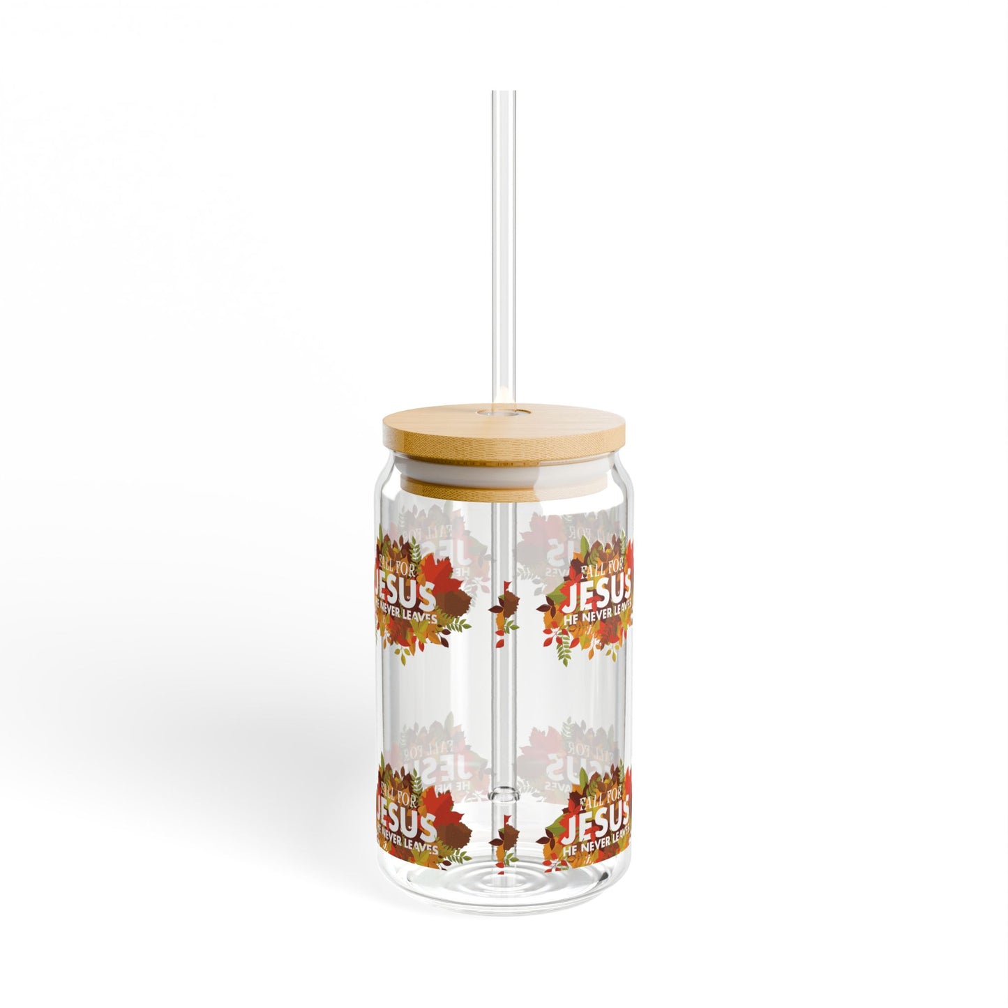 Fall For Jesus Sipper Glass, 16oz (7139603644519)