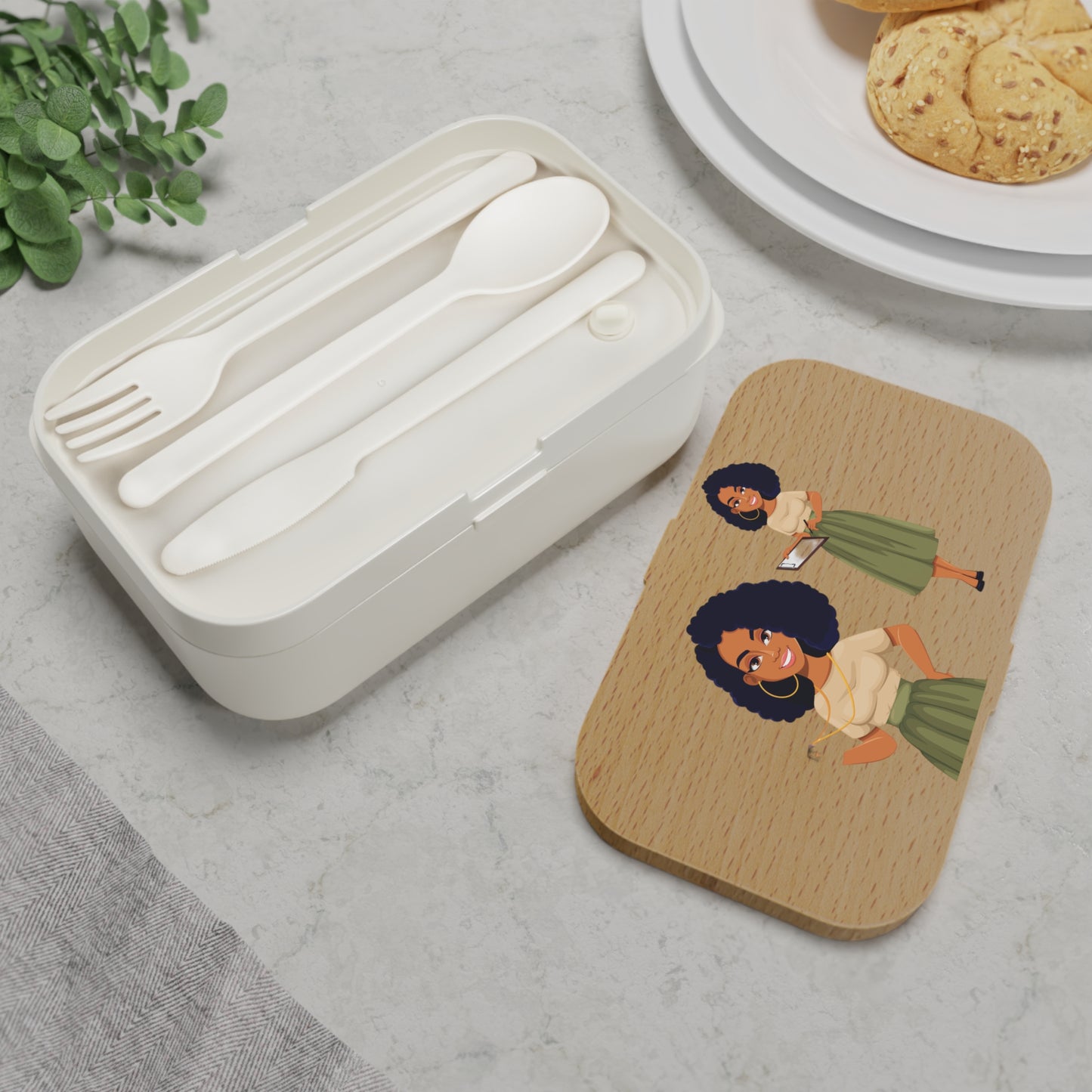 Business Woman Bento LunchBox (7125952659559)