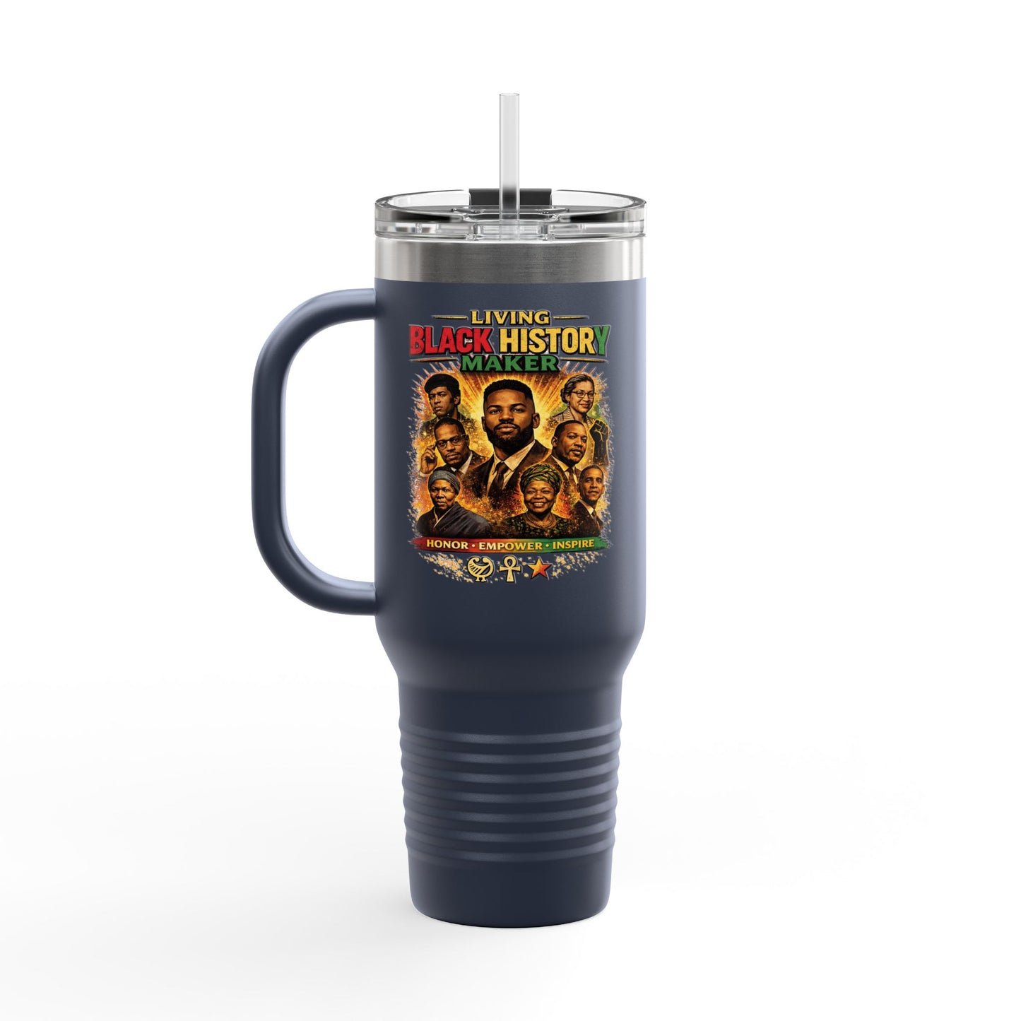 40oz Insulated Travel Mug Celebrate Black History Makers
