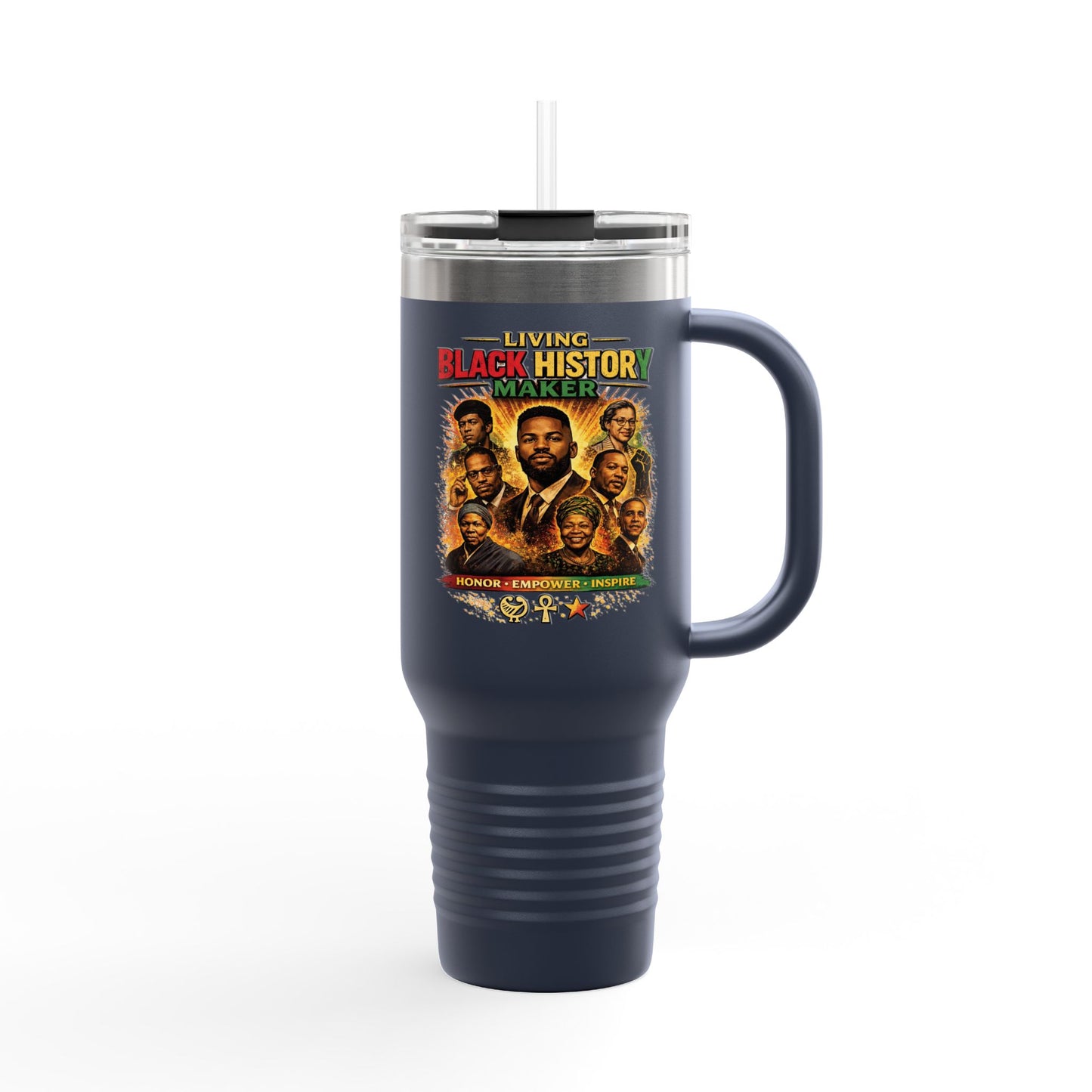 40oz Insulated Travel Mug Celebrate Black History Makers