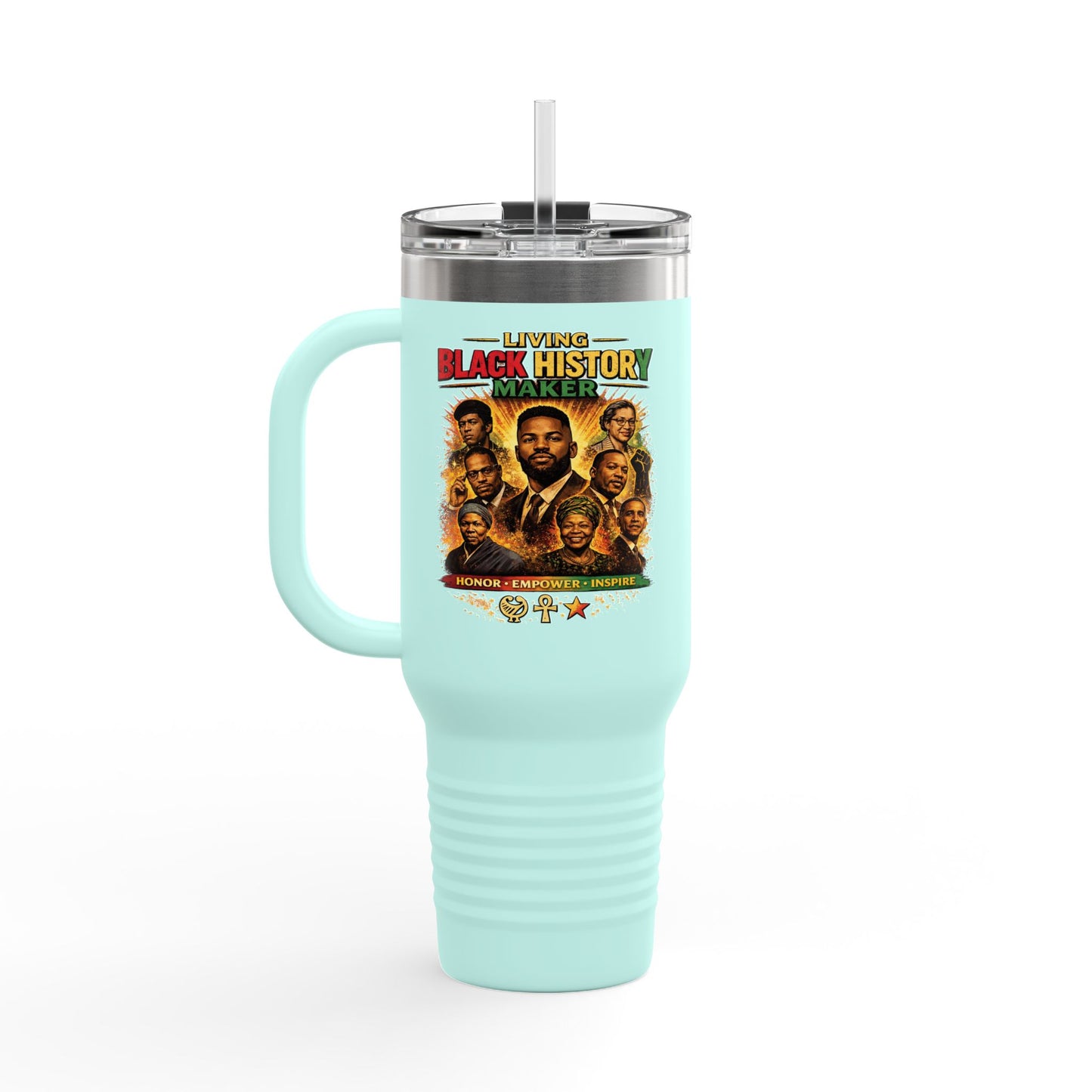 40oz Insulated Travel Mug Celebrate Black History Makers