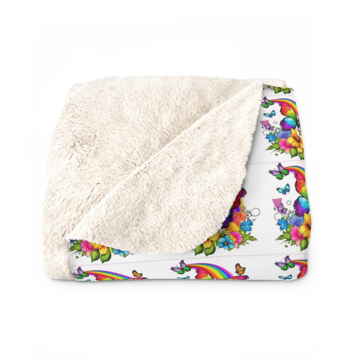 Rainbow Butterfly Blanket (7137714339943)