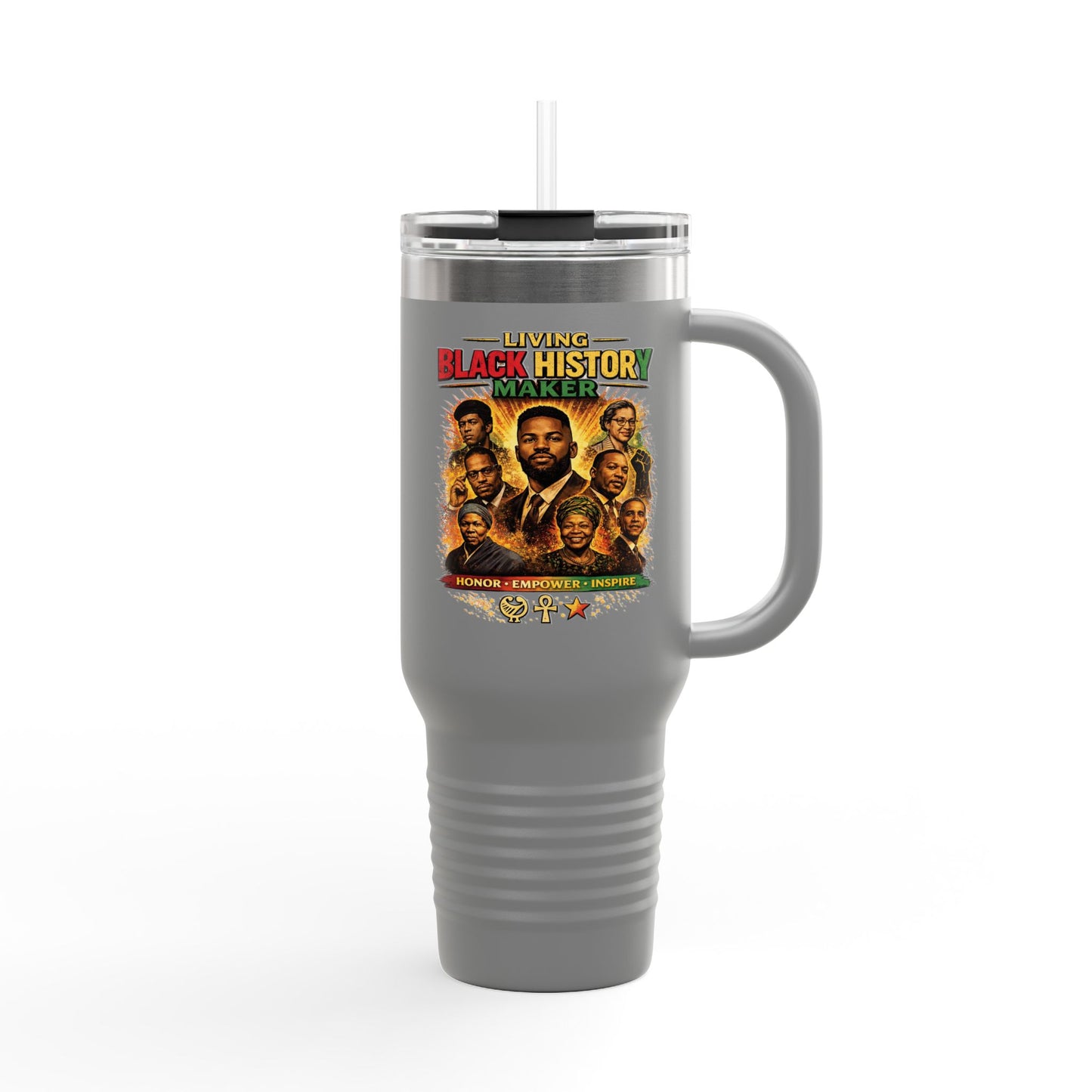 40oz Insulated Travel Mug Celebrate Black History Makers