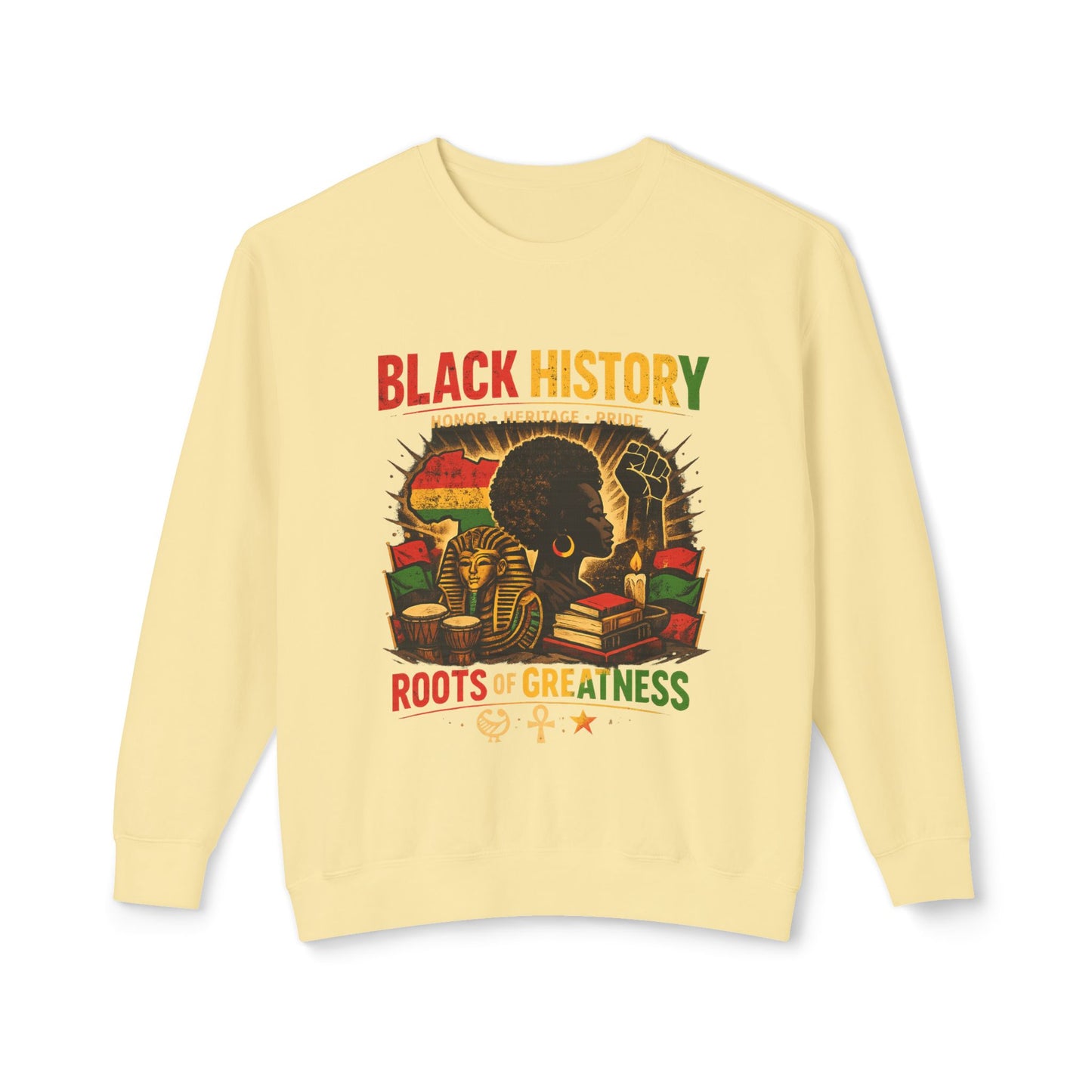 Women’s Black History Roots of Greatness Crewneck Sweatshirt