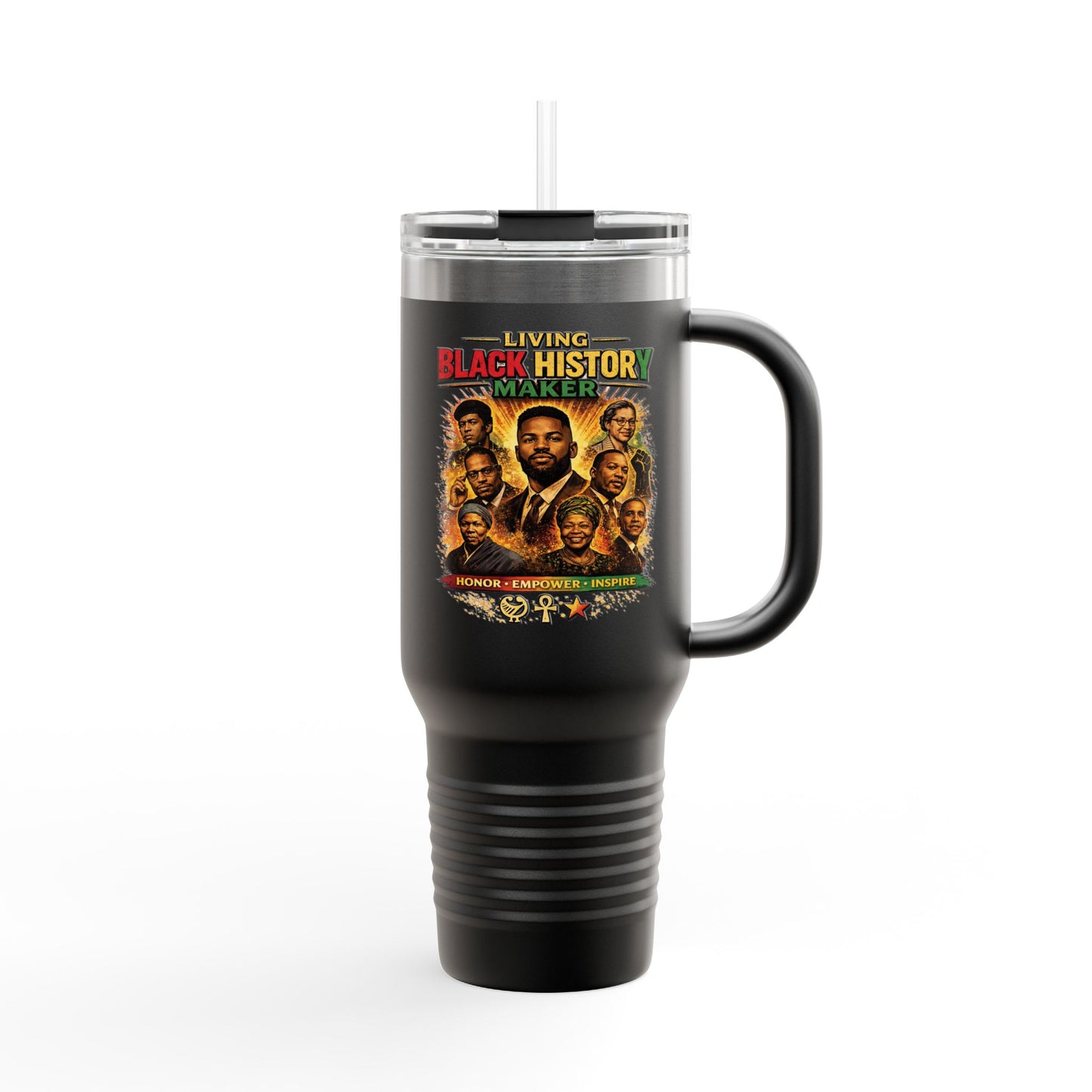 40oz Insulated Travel Mug Celebrate Black History Makers