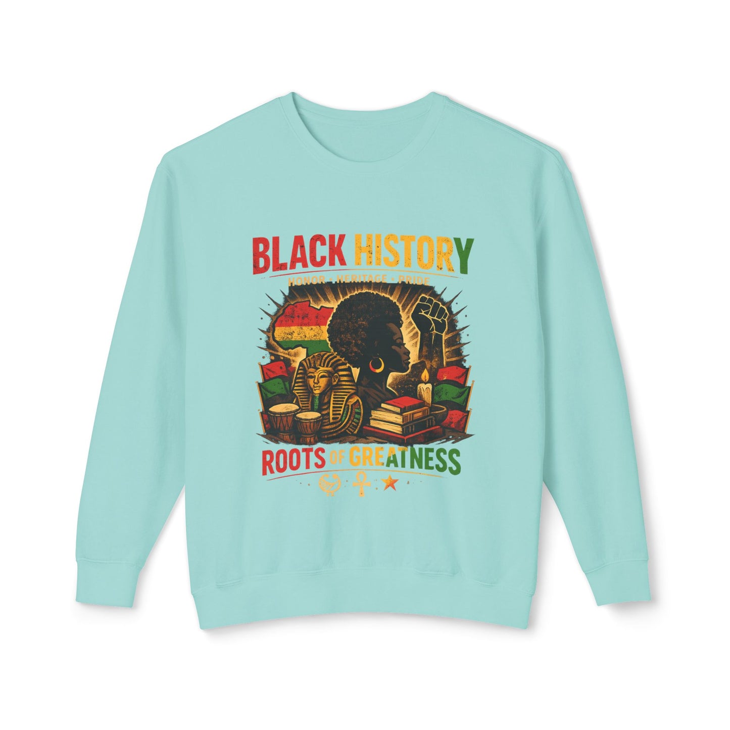 Women’s Black History Roots of Greatness Crewneck Sweatshirt