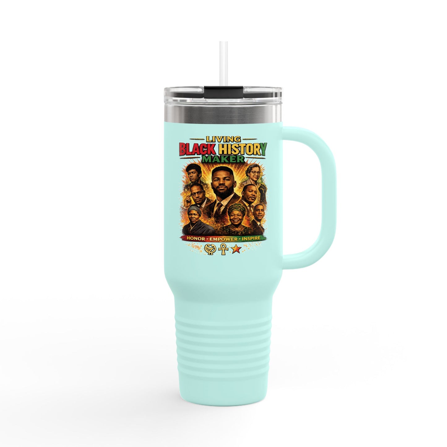 40oz Insulated Travel Mug Celebrate Black History Makers