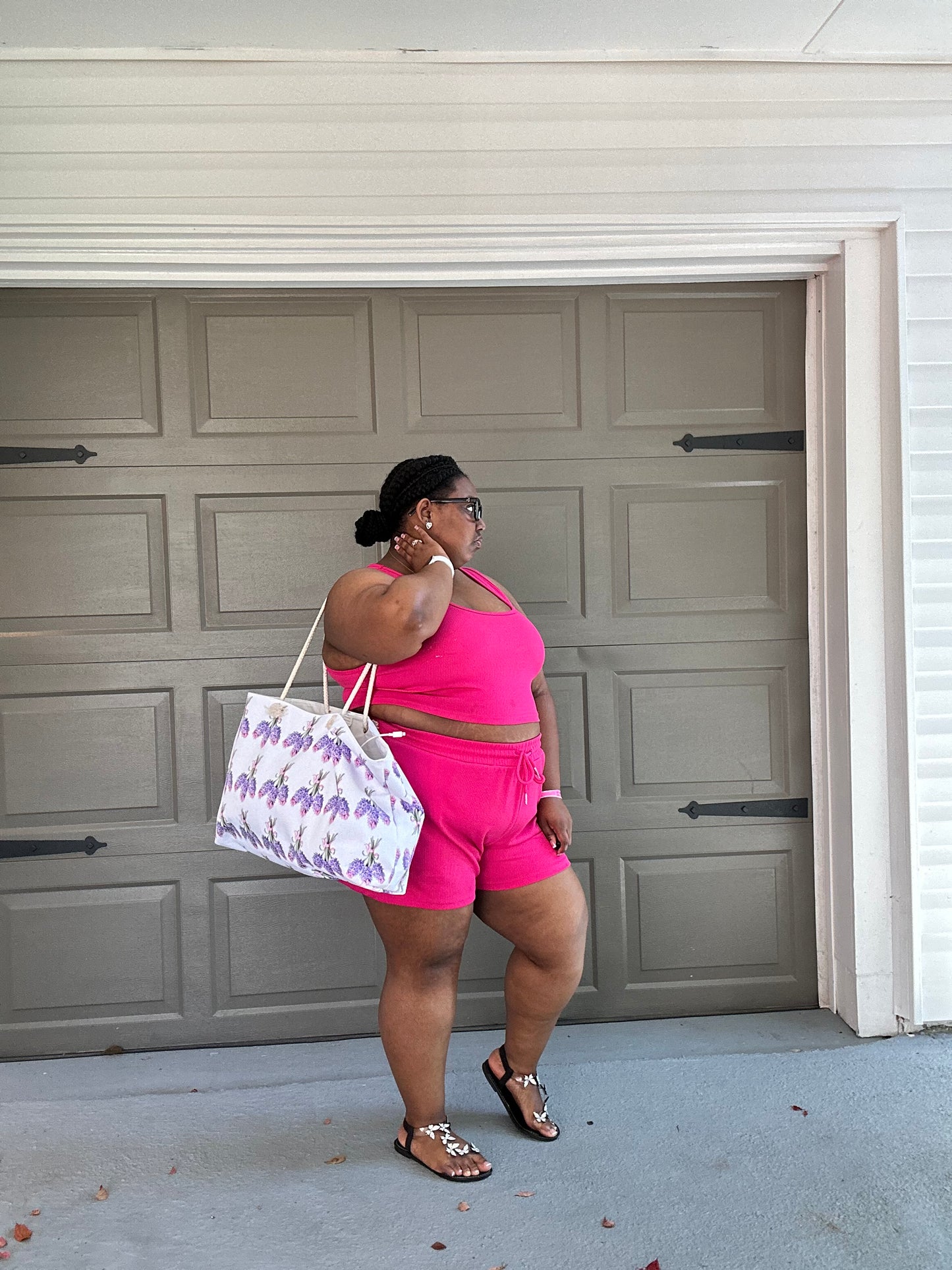 Floral Fashion & Beach Bag (7275174559847)