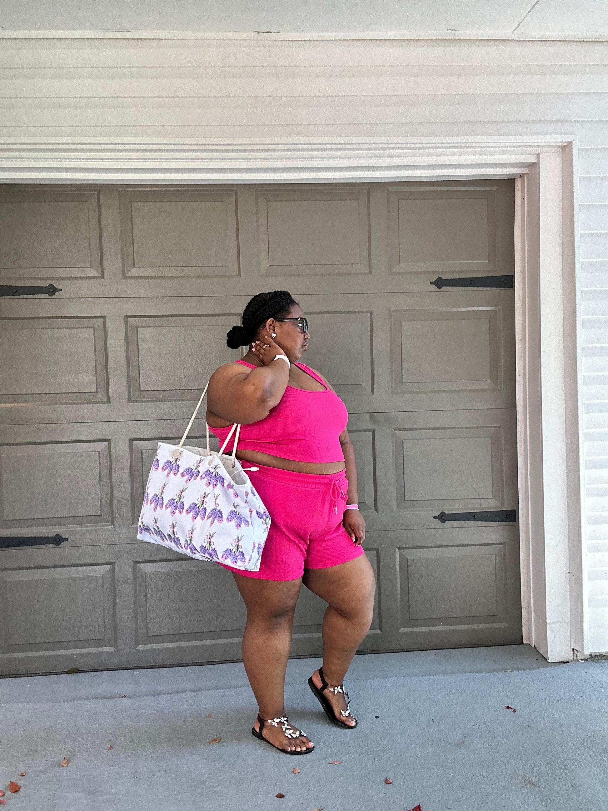 Floral Fashion & Beach Bag (7275174559847)