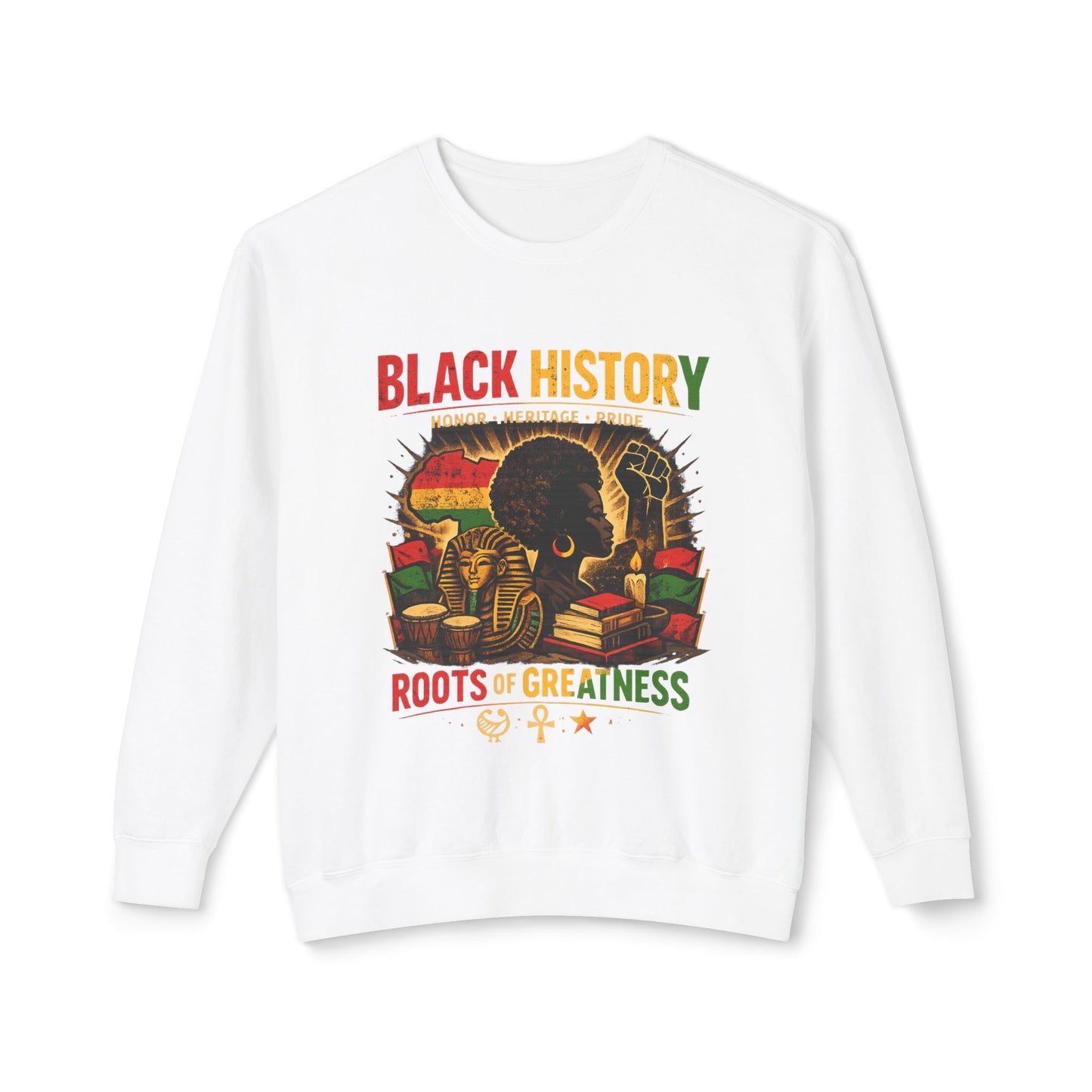 Women’s Black History Roots of Greatness Crewneck Sweatshirt