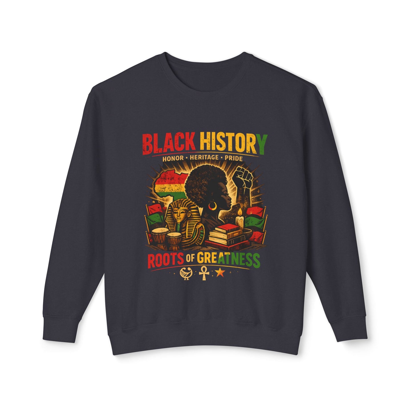 Women’s Black History Roots of Greatness Crewneck Sweatshirt
