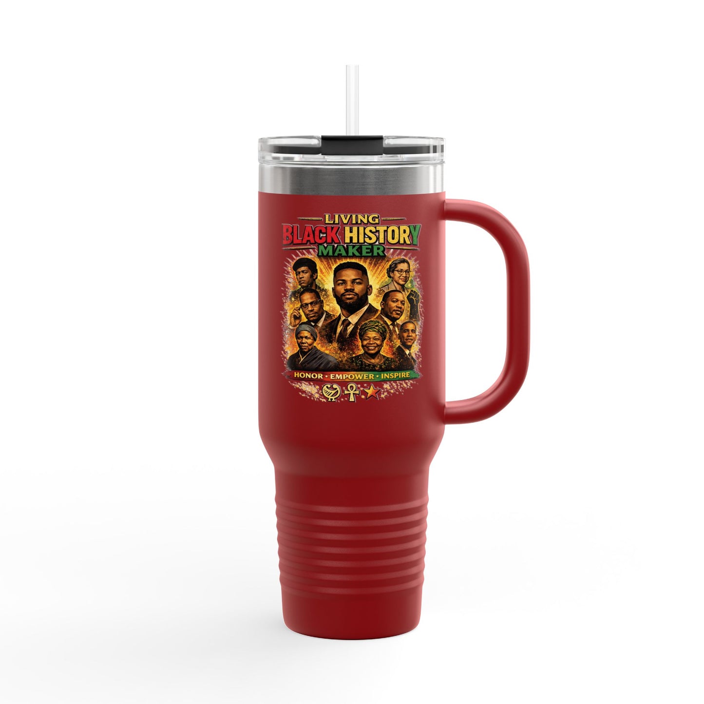 40oz Insulated Travel Mug Celebrate Black History Makers