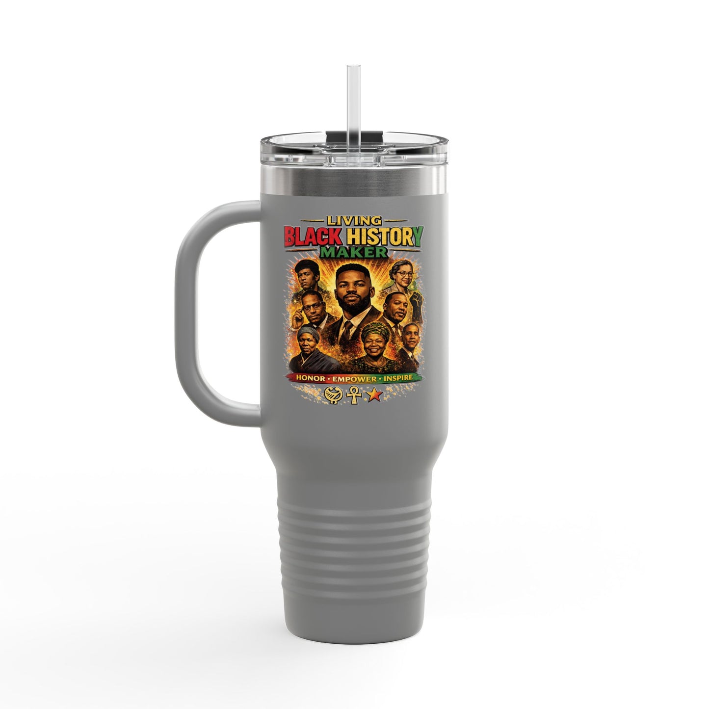 40oz Insulated Travel Mug Celebrate Black History Makers