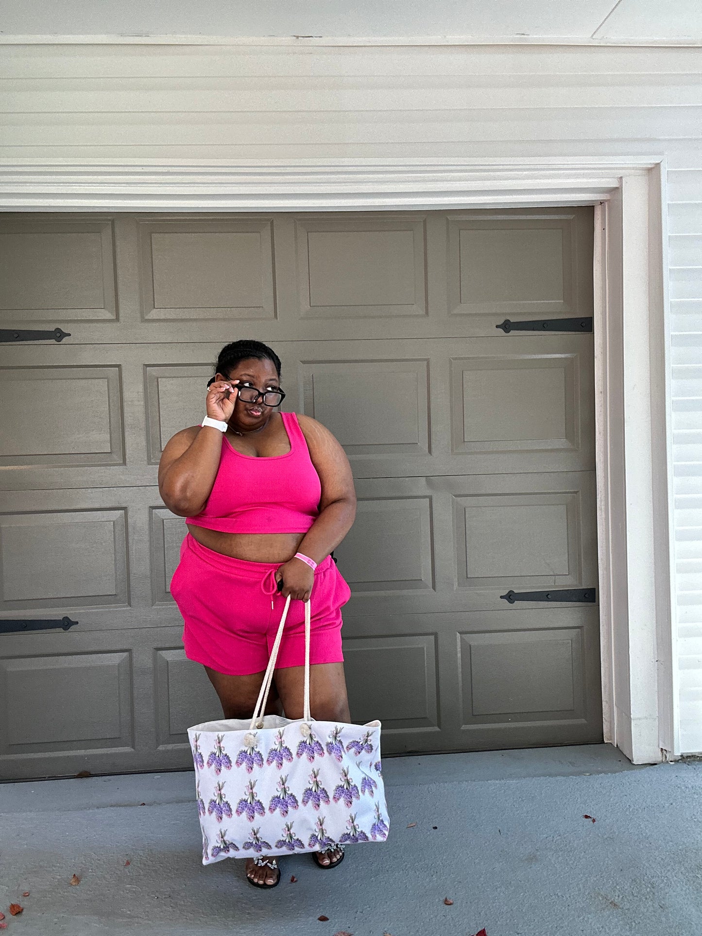 Floral Fashion & Beach Bag (7275174559847)