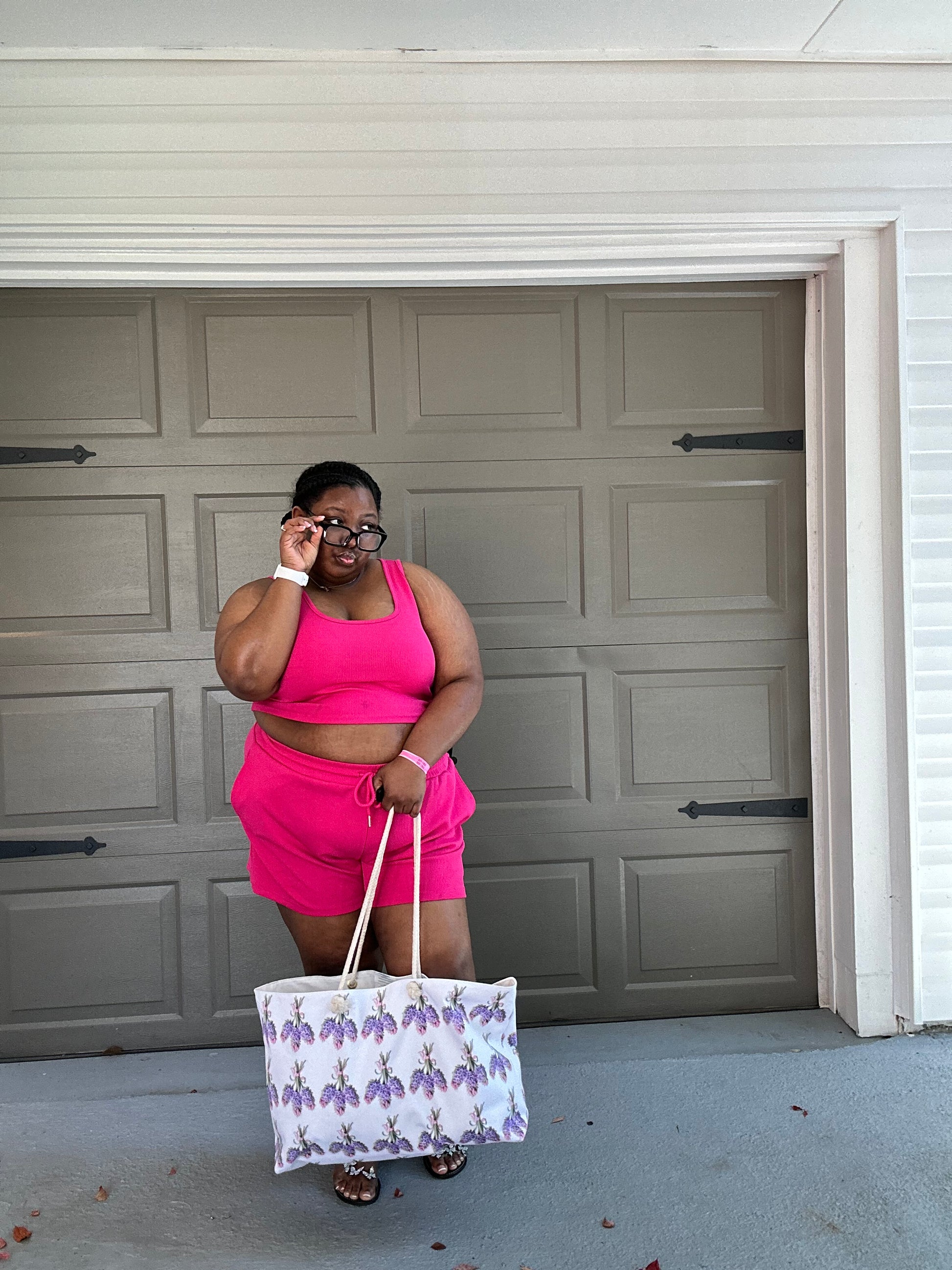 Floral Fashion & Beach Bag (7275174559847)