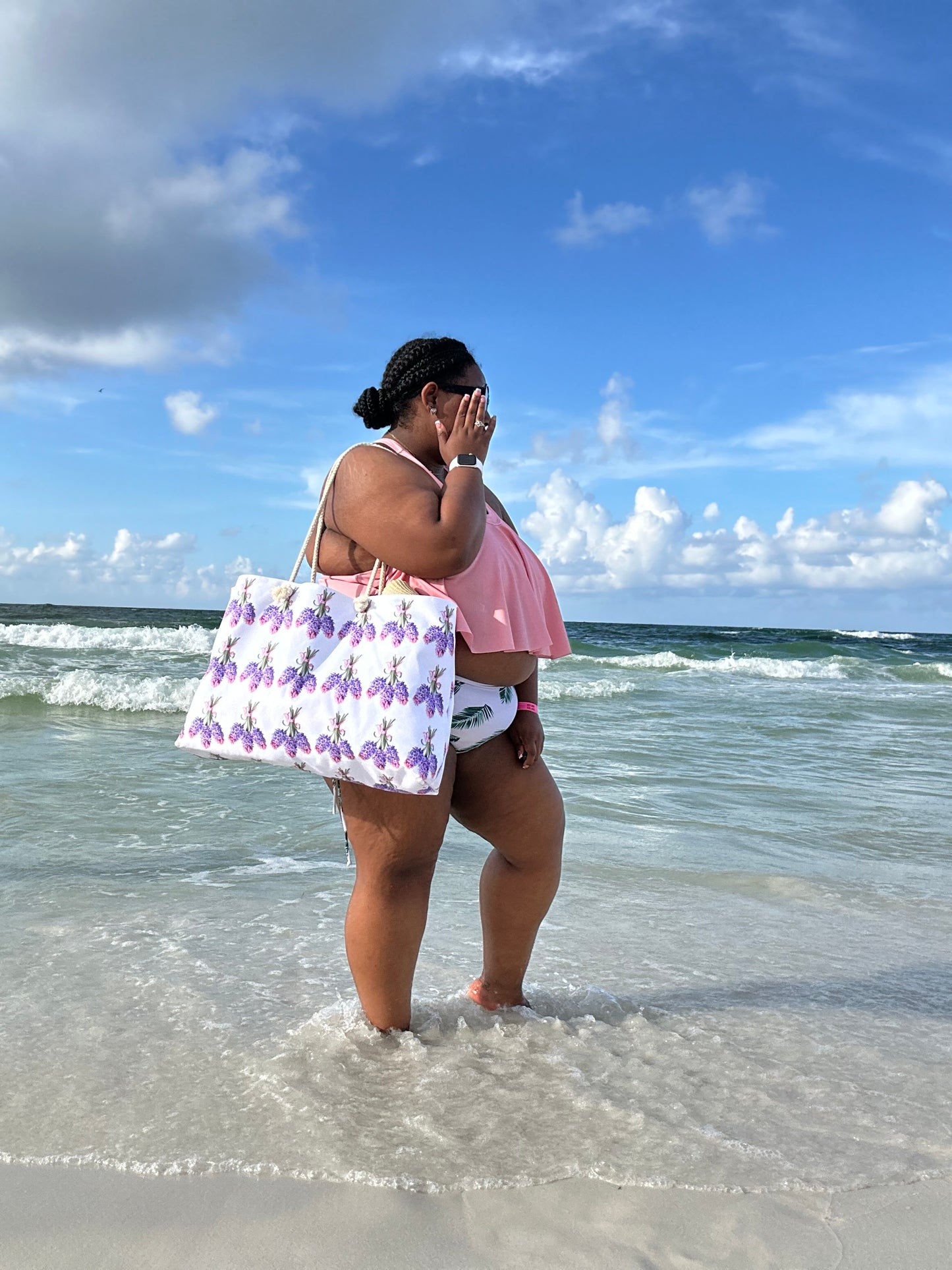 Floral Fashion & Beach Bag (7275174559847)