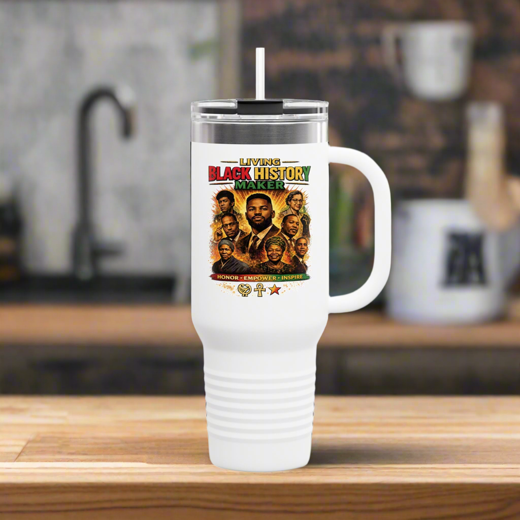 40oz Insulated Travel Mug Celebrate Black History Makers