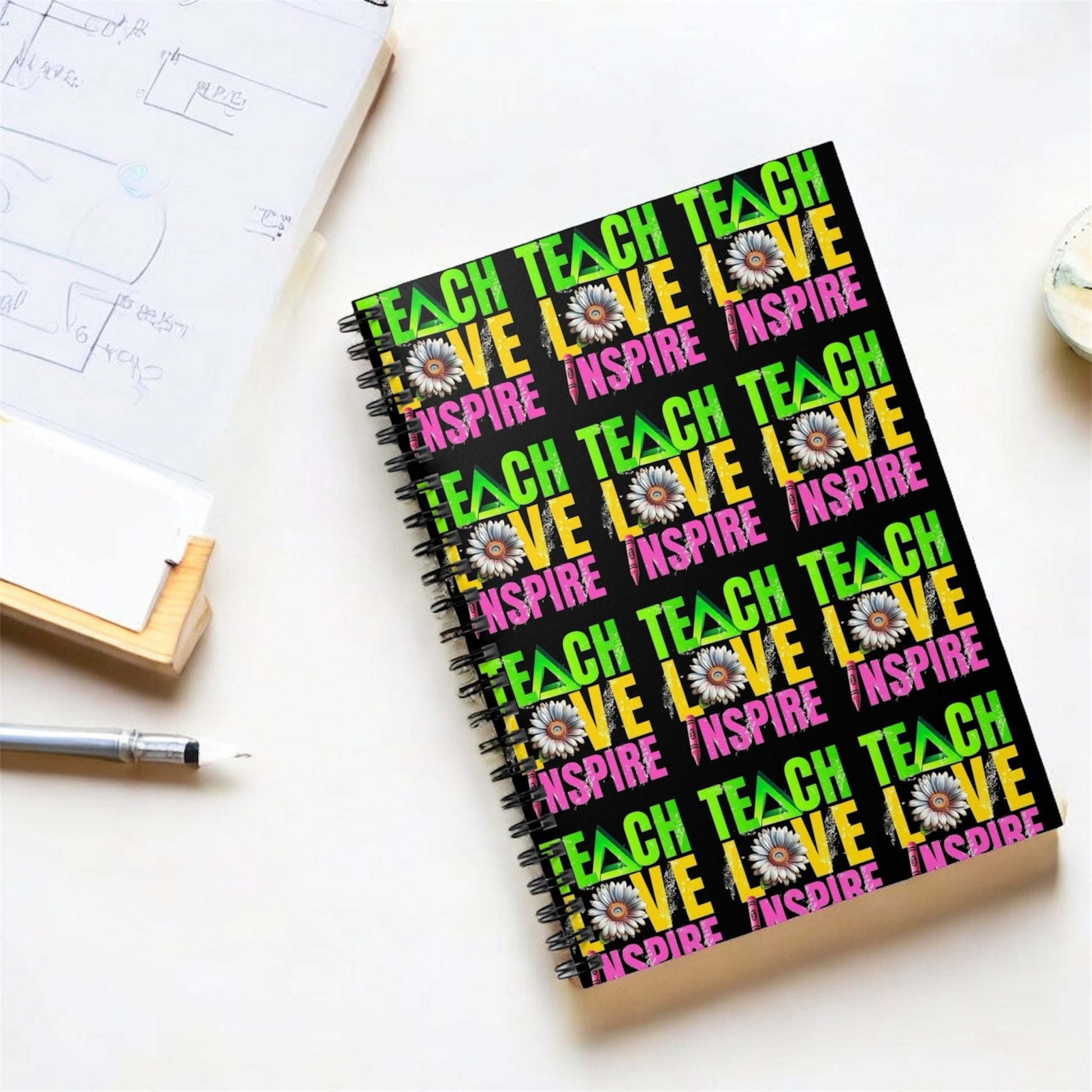 Teach Love Inspire Teacher Notebook ✏️ (7367701528679)