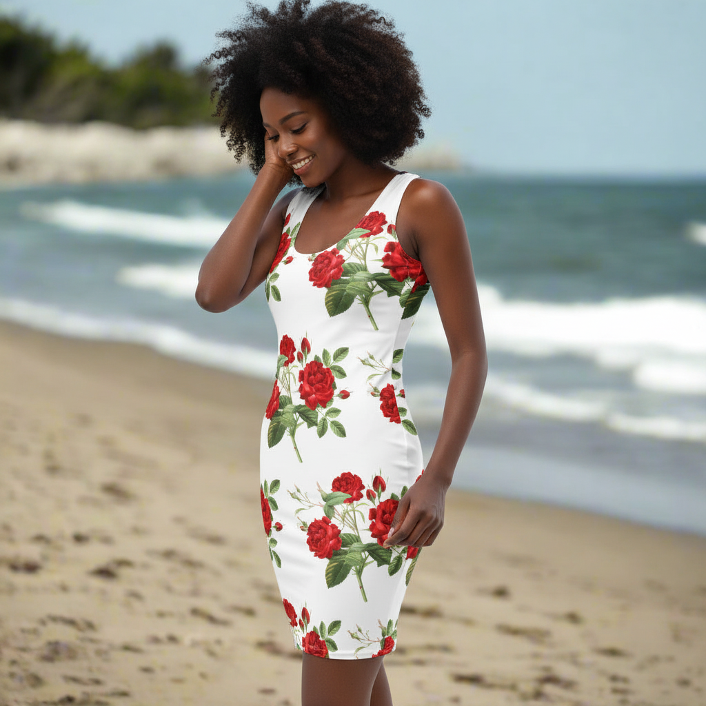 Bodycon Floral Dress